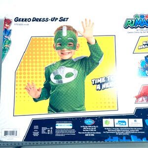 PJmasks Gekko Costume Children SZ 4-6 NEW